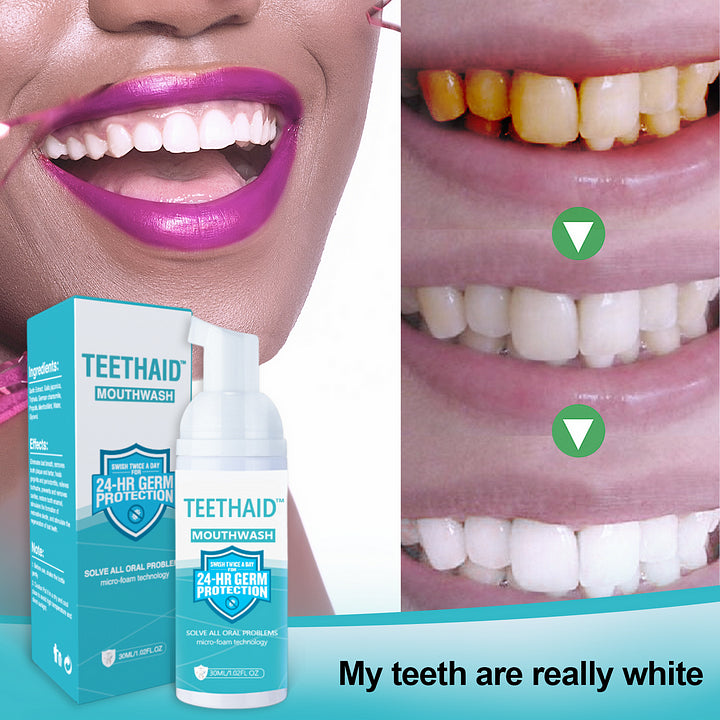 Teethaid⢠Pure Herbal Super Whitening & Teeth & Mouth Repair Mousse