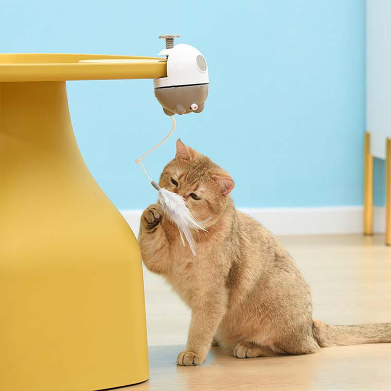 Feather Clip Laser Cat Toy