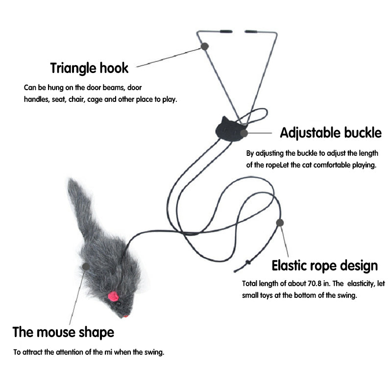 Hanging Mouse Interactive Indoor Cat Toys