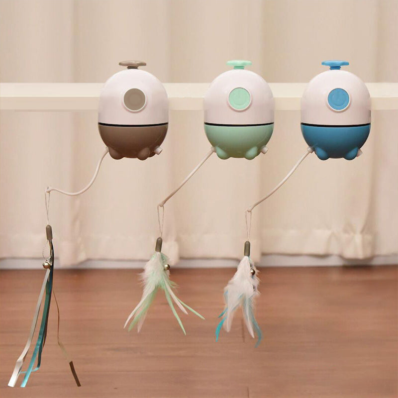 Feather Clip Laser Cat Toy