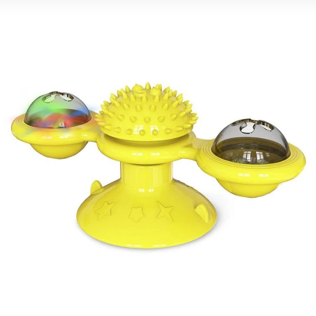 Butterfly Spinning Windmill Toothbrush Clean Cats Toys