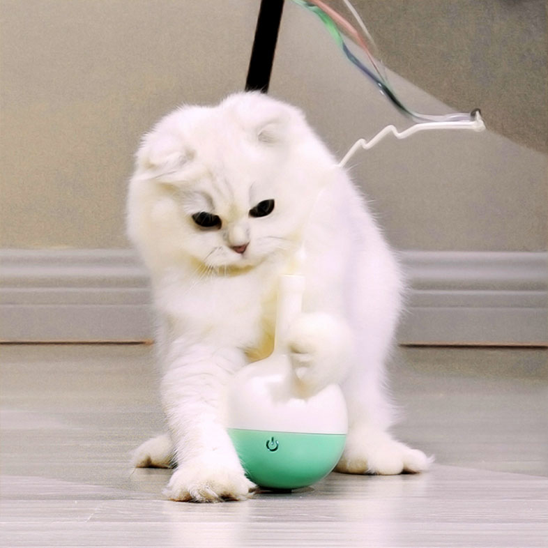 Automatic Rotate Tumbler Interactive Cat Toy