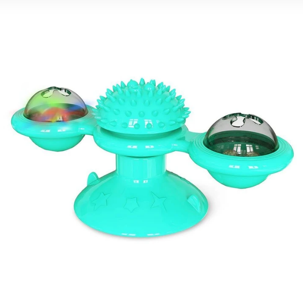 Butterfly Spinning Windmill Toothbrush Clean Cats Toys