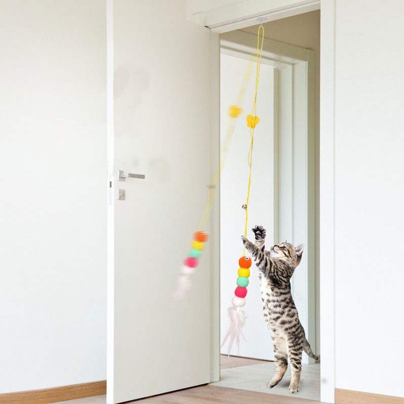 Adjustable Hanging Bugs Self-Entertainment Cat Toys