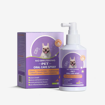 🔥Pet Teeth Cleaning Spray for Cats& Dogs, Eliminate Bad Breath, Targets Tartar & Plaque, Without Brushing🔥