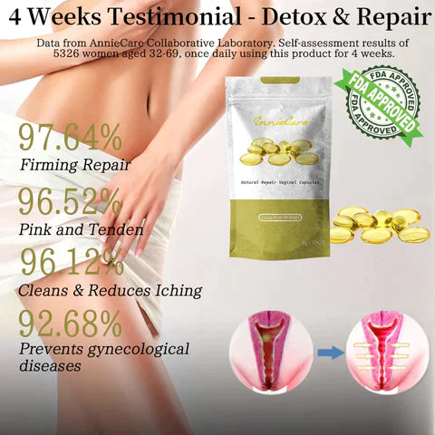 AnnieCare Instant Itching Stopper & Natural Detox & Firming Repair & Pink and Tender Natural Capsules