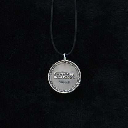 Pet Commemorative Vintage Engraved Photo 999 Fine Silver Coin