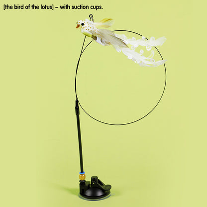 Detachable Feather Teaser Interactive Cat Toy With Strong Suction Cups