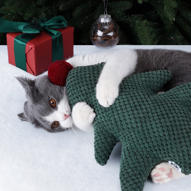 Christmas Tree Catnip Pillow Bite & Scratch Resistant Cat Toy