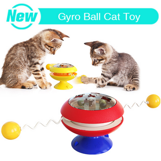 Interactive Rotating Turntable Indoor Cat Toy with Catnip
