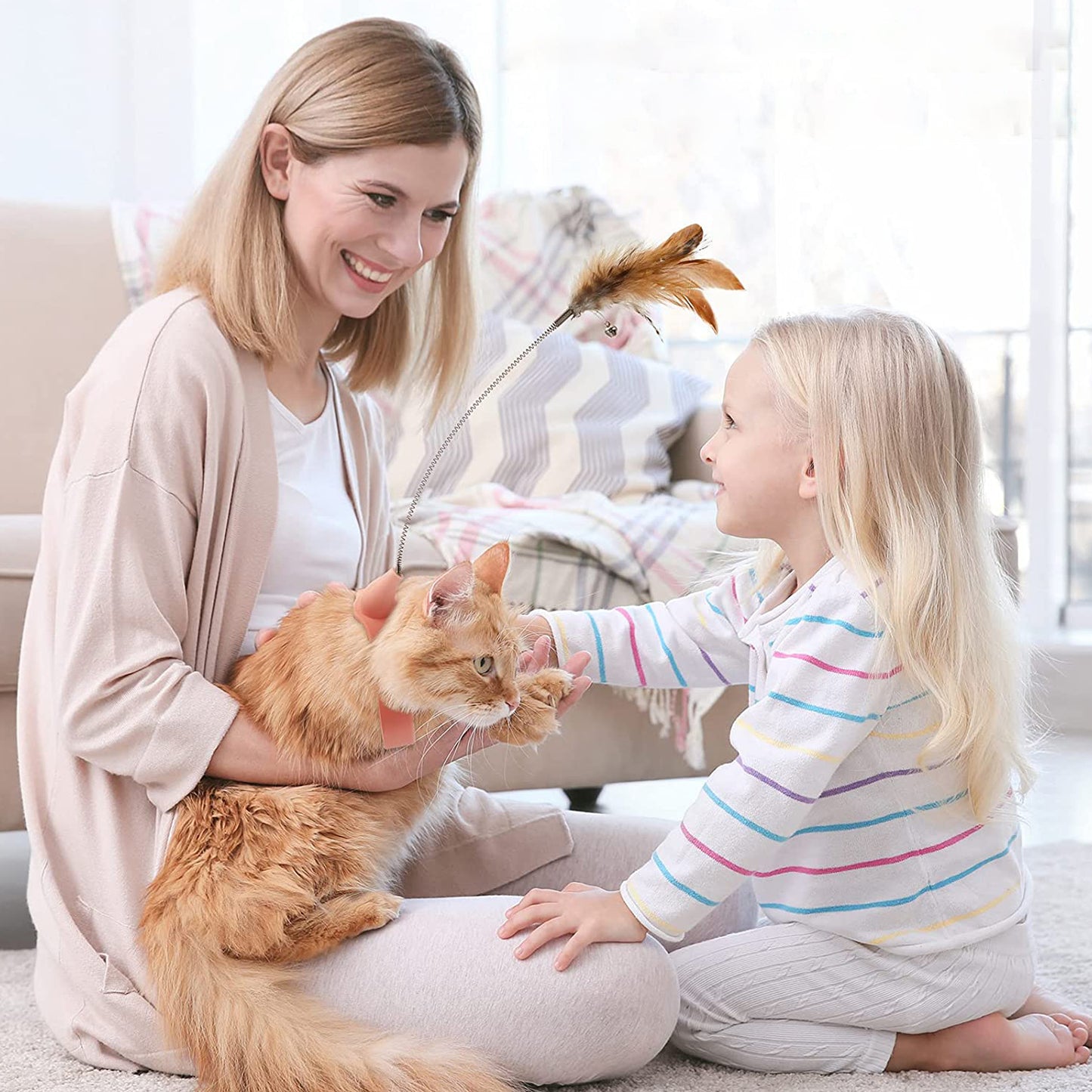 Creativity Feather Interactive Cat Self-entertainment Toys