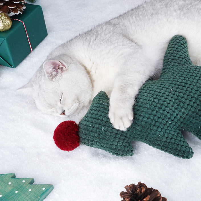 Christmas Tree Catnip Pillow Bite & Scratch Resistant Cat Toy