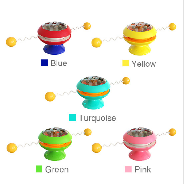 Interactive Rotating Turntable Indoor Cat Toy with Catnip