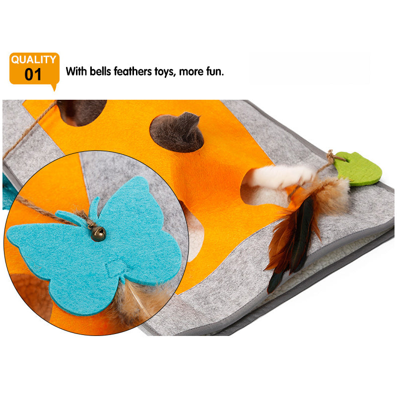 Felt Cloth Cat Play Bag