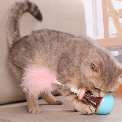 Silvervine Feather Tumbler Interactive Cat Toy
