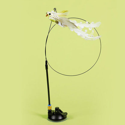 2 in 1 Detachable Interactive Feather Teasing Cat Toy