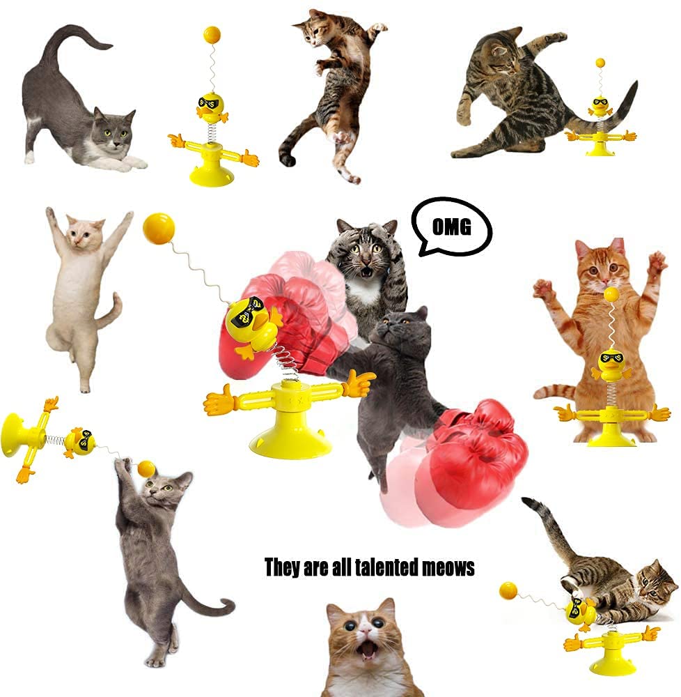 Windmill Chick Interactive Cat Toy