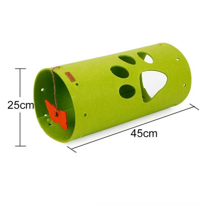 Collapsible Pet Felt Tunnel Toy