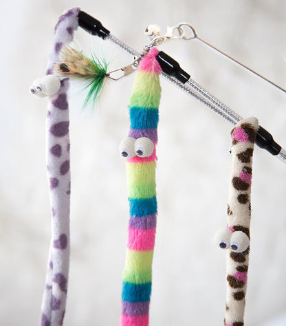 Plush Teaser Interactive Cat Toy Wand