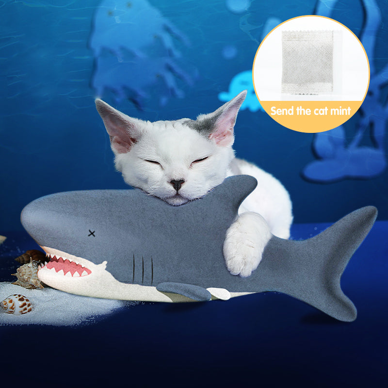 Flopping Shark Cat Toy