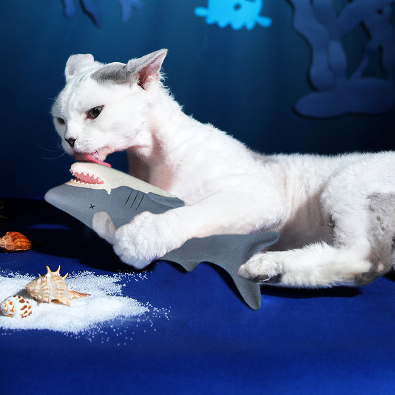 Flopping Shark Cat Toy