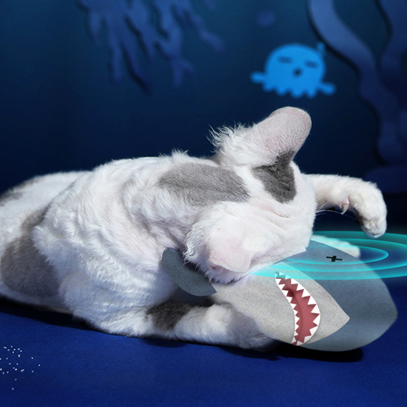 Flopping Shark Cat Toy