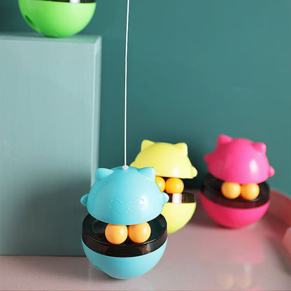 Puzzle Rotating Ball Tumbler Interactive Toy For Cat