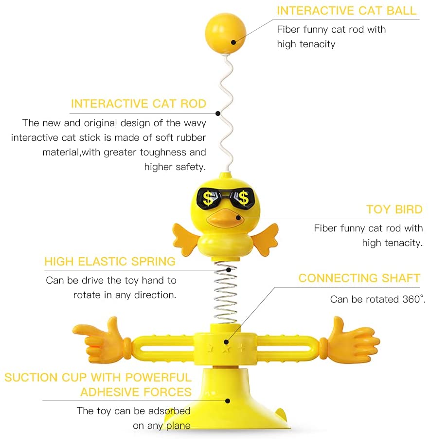 Windmill Chick Interactive Cat Toy
